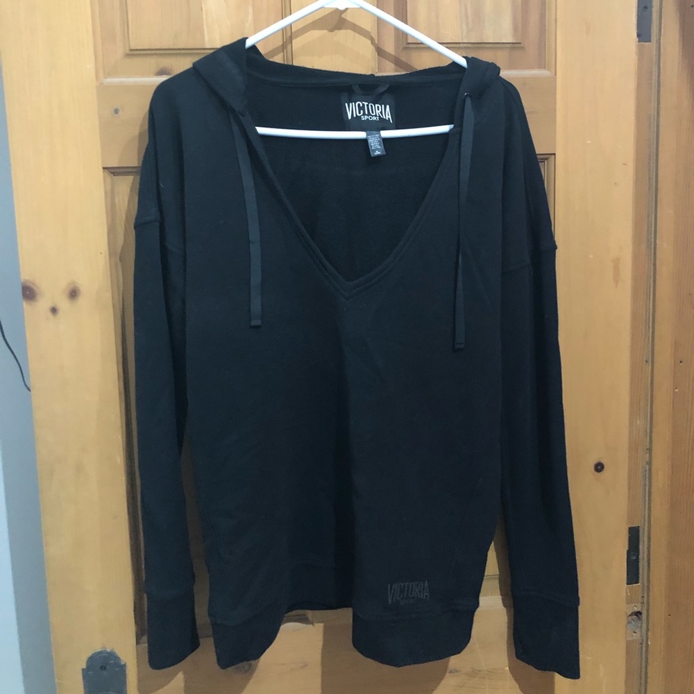 Victoria Sport black v neck sweatshirt